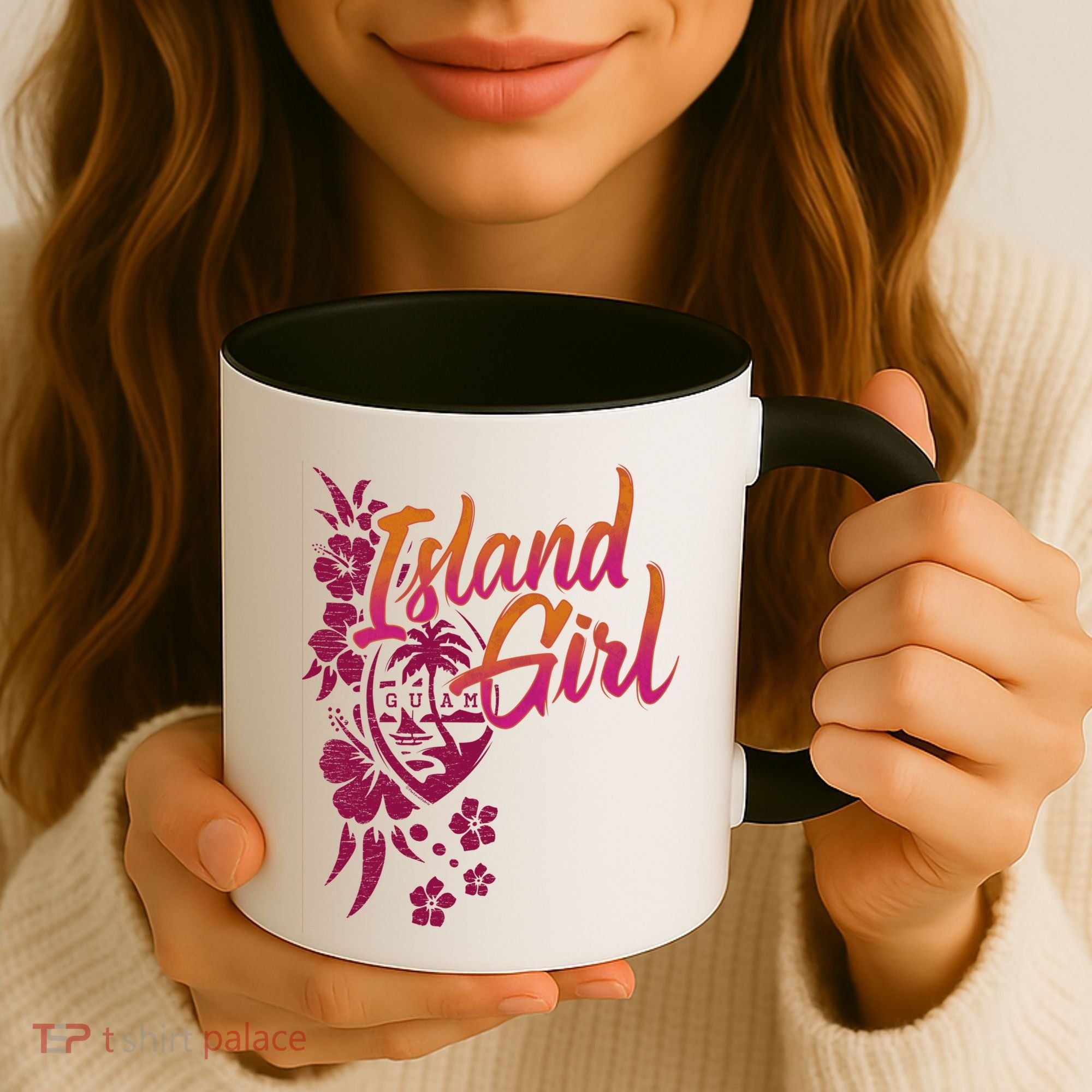 Guam Flower Chamorrita Guam Island Guaian Chamorro Gift Coffee Mug
