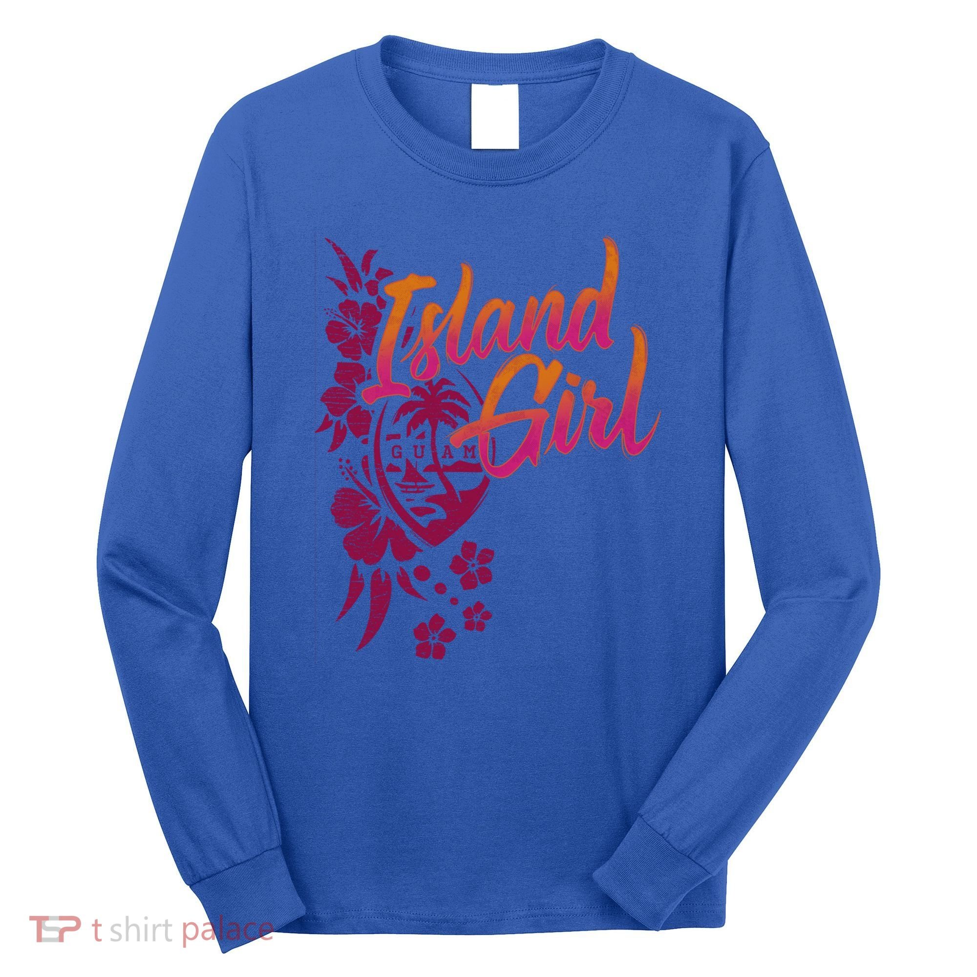 Guam Flower Chamorrita Guam Island Guaian Chamorro Gift Long Sleeve Shirt