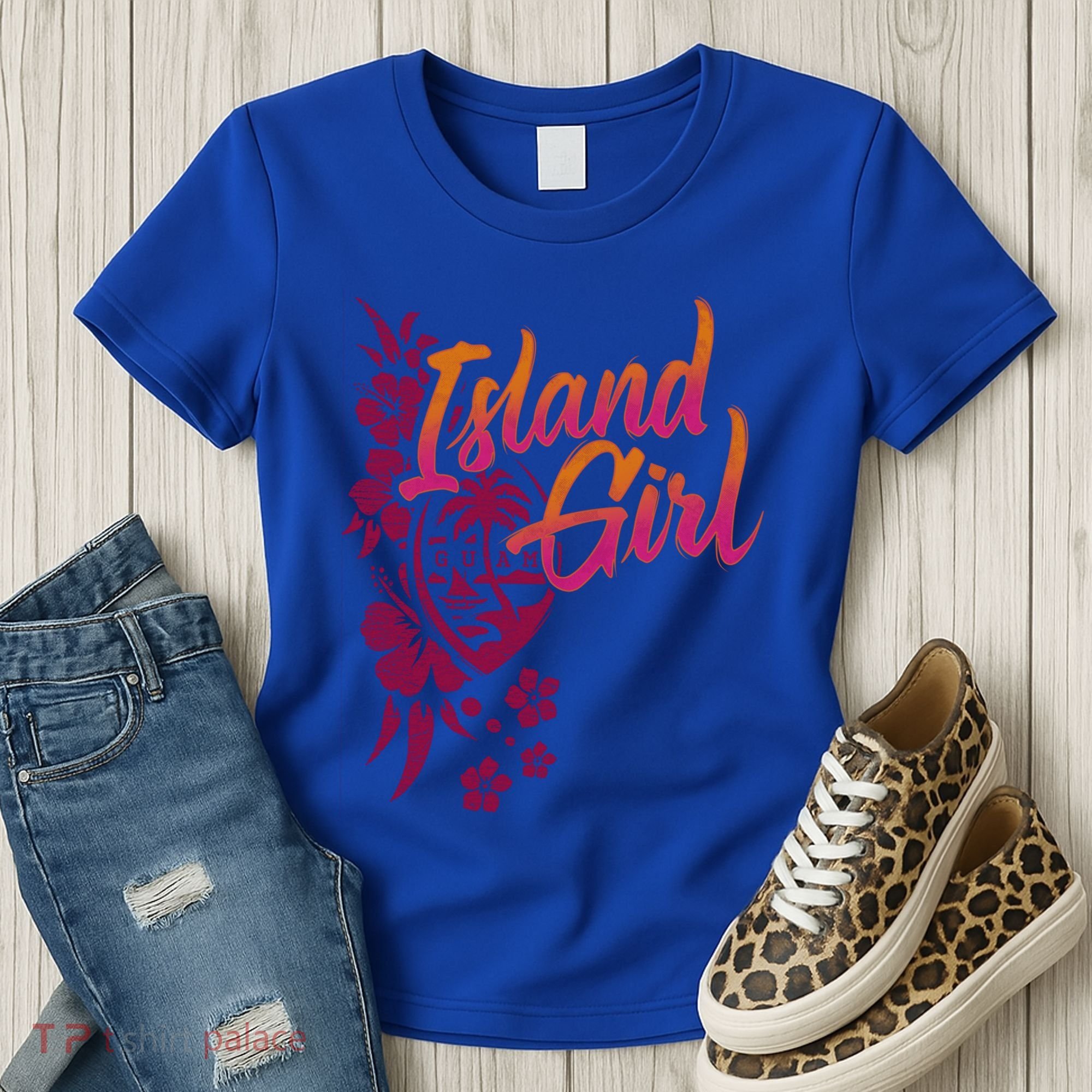 Guam Flower Chamorrita Guam Island Guaian Chamorro Gift Women's T-Shirt