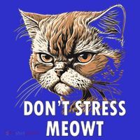 Grumpy Funny Cat Dont Stress Meowt Silly Cats Lover Gift Kids Sweatshirt thumb 2