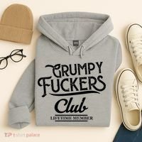 Grumpy Fuckers Club Lifetime Member Hoodie thumb 4