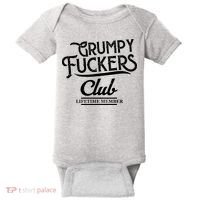 Grumpy Fuckers Club Lifetime Member Baby Bodysuit thumb 0