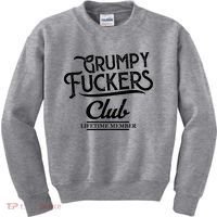Grumpy Fuckers Club Lifetime Member Kids Sweatshirt thumb 0