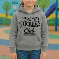 Grumpy Fuckers Club Lifetime Member Kids Hoodie thumb 3