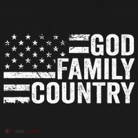 God Family Country Patriotic Christian American Flag Women's Tank Top thumb 5