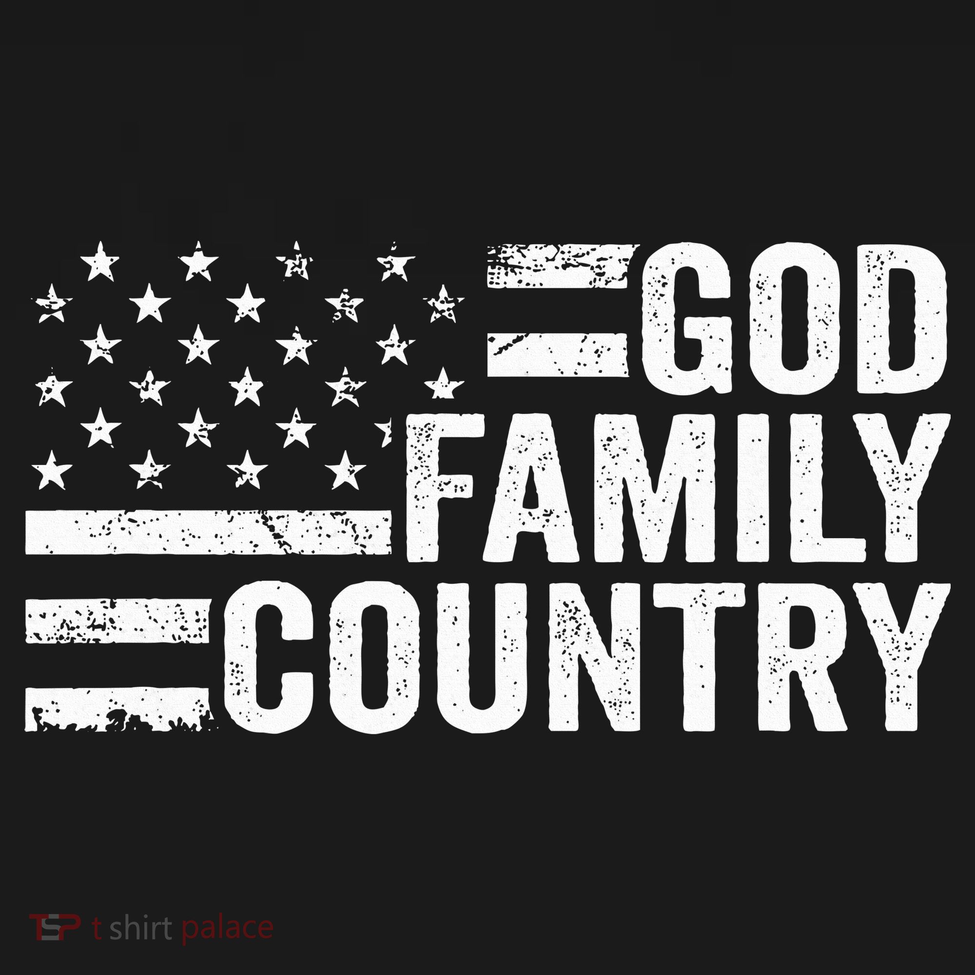 God Family Country Patriotic Christian American Flag Women's Tank Top