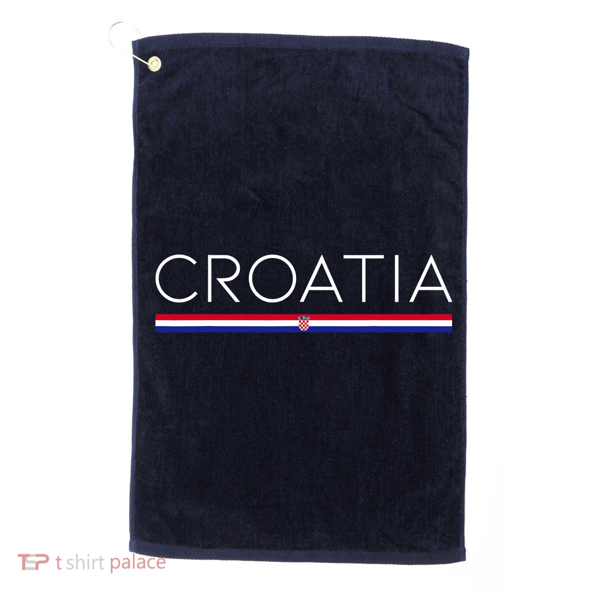 Gift For Croatian Croatia Gift Croatia Flag Croatia Golf Towel
