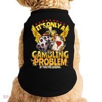 Gambler Funny Casino Gambling Poker Player Doggie Tank thumb 0