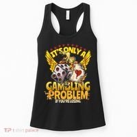 Gambler Funny Casino Gambling Poker Player Women's Tank Top thumb 0