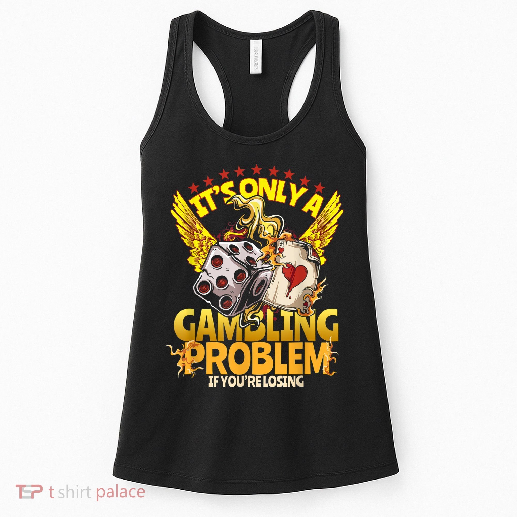 Gambler Funny Casino Gambling Poker Player Women's Tank Top