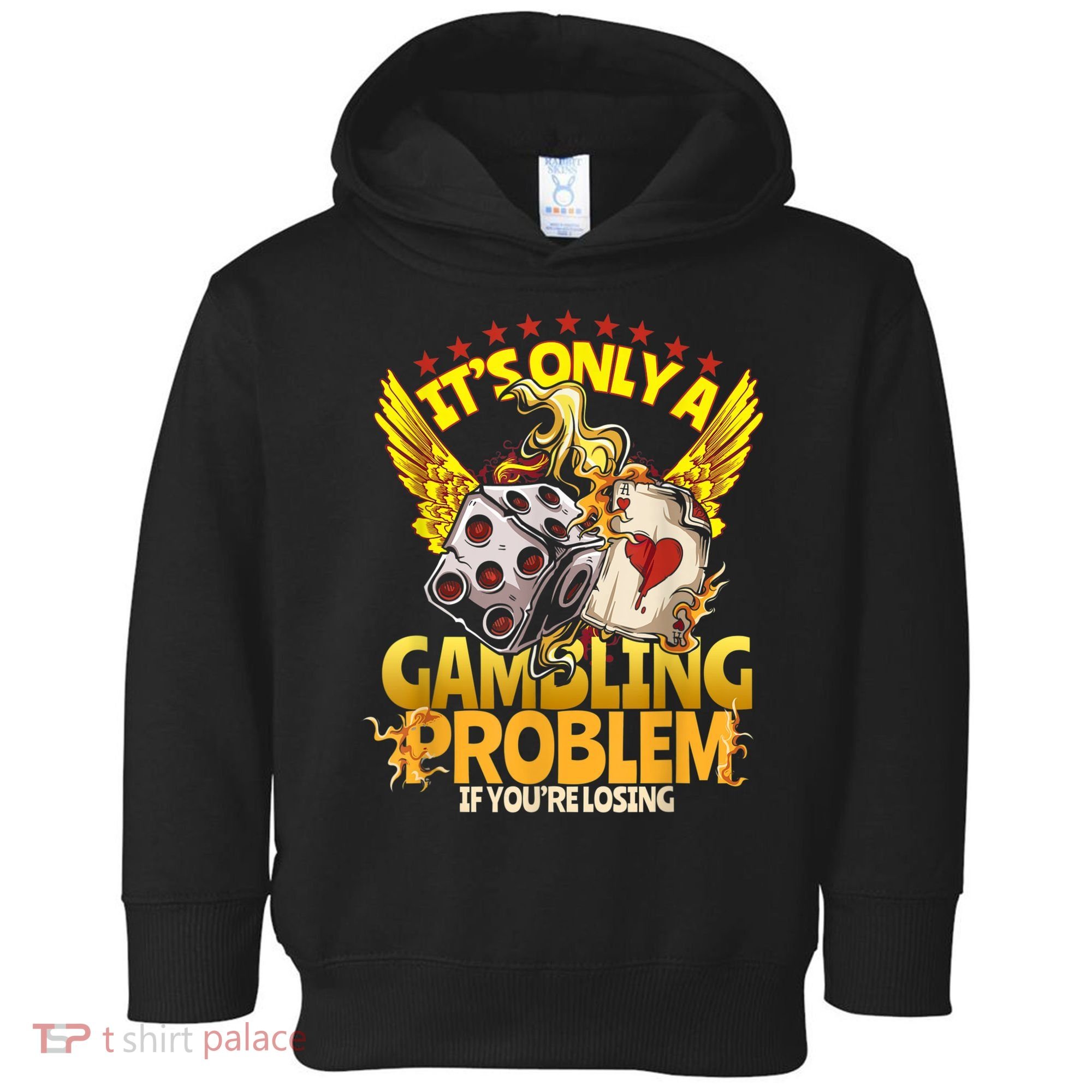 Gambler Funny Casino Gambling Poker Player Toddler Hoodie