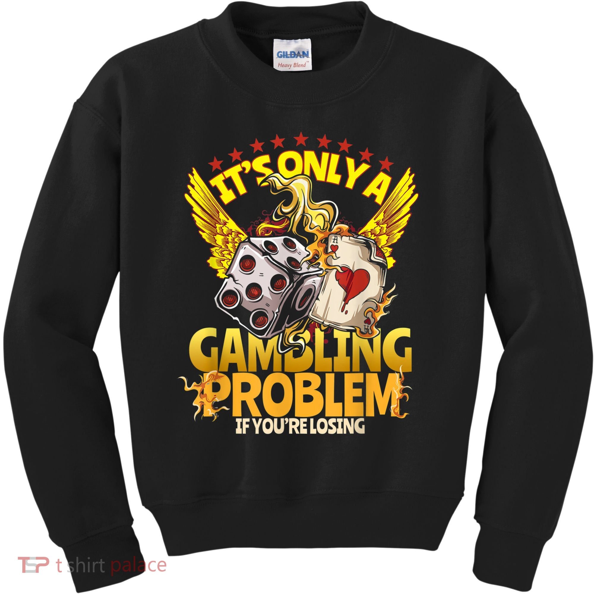 Gambler Funny Casino Gambling Poker Player Kids Sweatshirt
