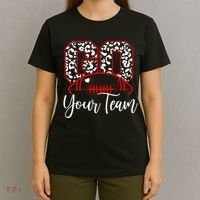 Go Football Custom Team Name Personalized Fan T-Shirt thumb 4