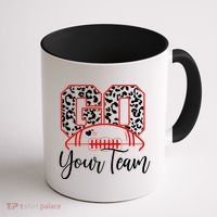 Go Football Custom Team Name Personalized Fan Coffee Mug thumb 1