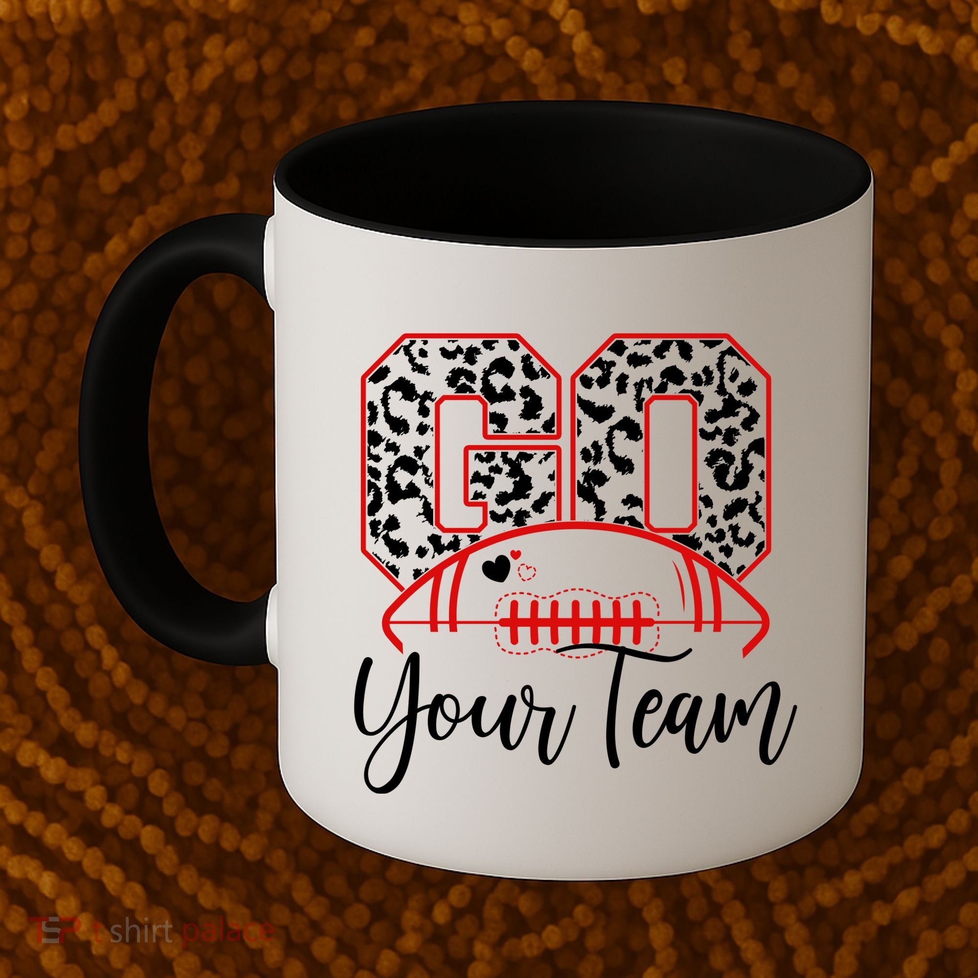 Go Football Custom Team Name Personalized Fan Coffee Mug