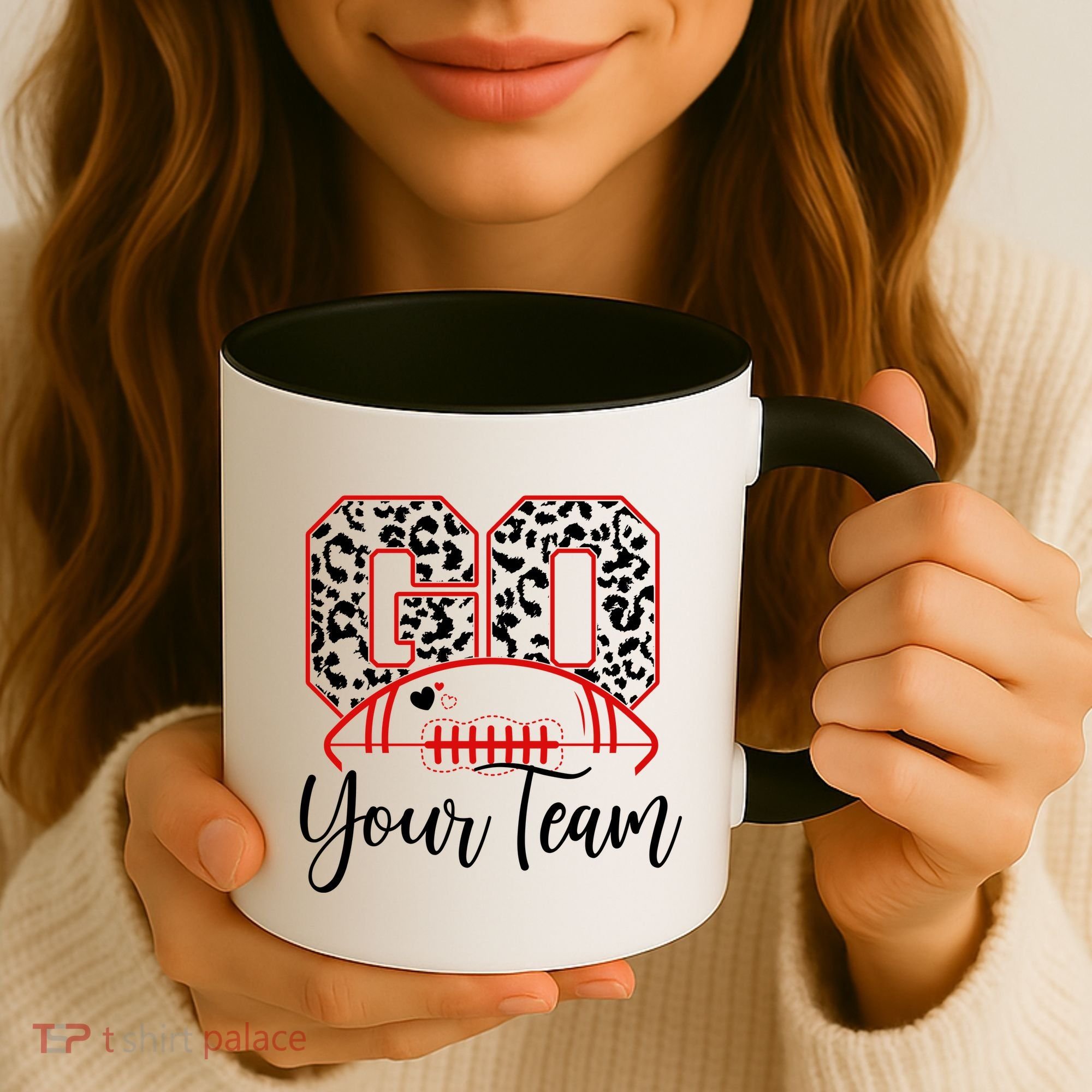 Go Football Custom Team Name Personalized Fan Coffee Mug