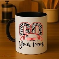 Go Football Custom Team Name Personalized Fan Coffee Mug thumb 4