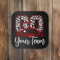 Go Football Custom Team Name Personalized Fan Coaster thumb 0