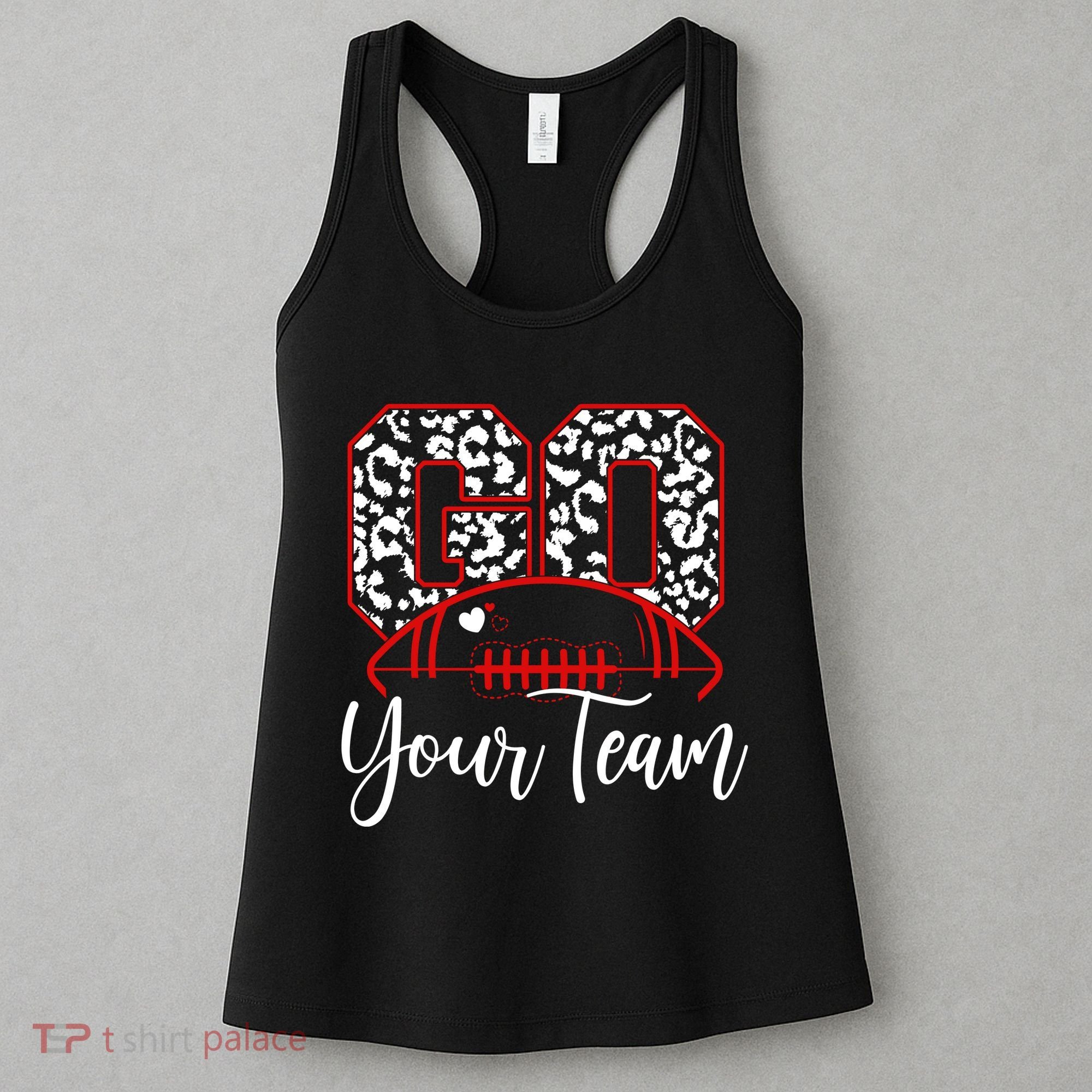 Go Football Custom Team Name Personalized Fan Women's Tank Top