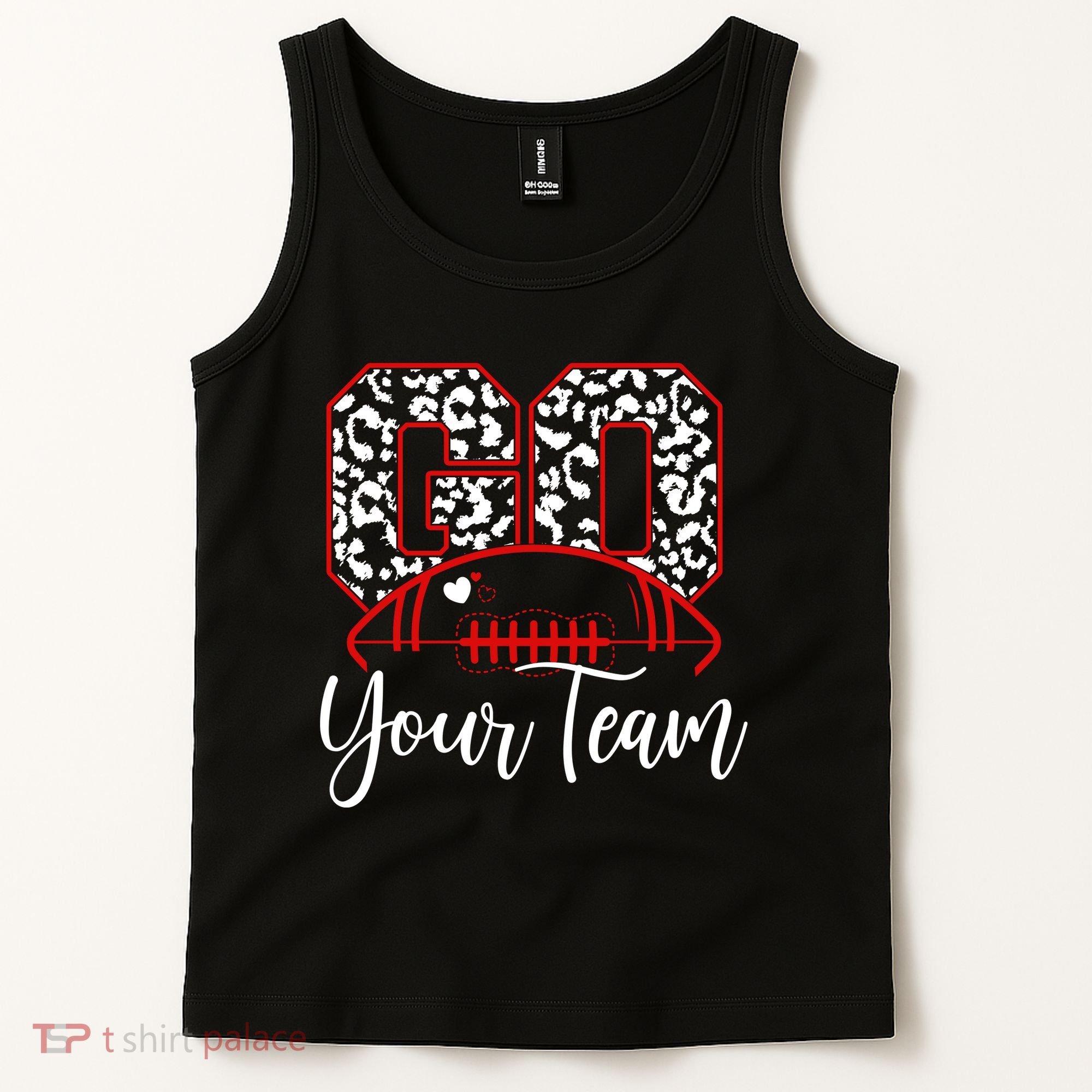 Go Football Custom Team Name Personalized Fan Tank Top