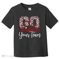 Go Football Custom Team Name Personalized Fan Toddler T-Shirt thumb 0