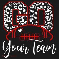 Go Football Custom Team Name Personalized Fan Kids Sweatshirt thumb 2