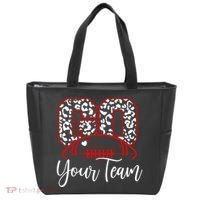 Go Football Custom Team Name Personalized Fan Tote Bag thumb 0