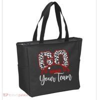 Go Football Custom Team Name Personalized Fan Tote Bag thumb 2