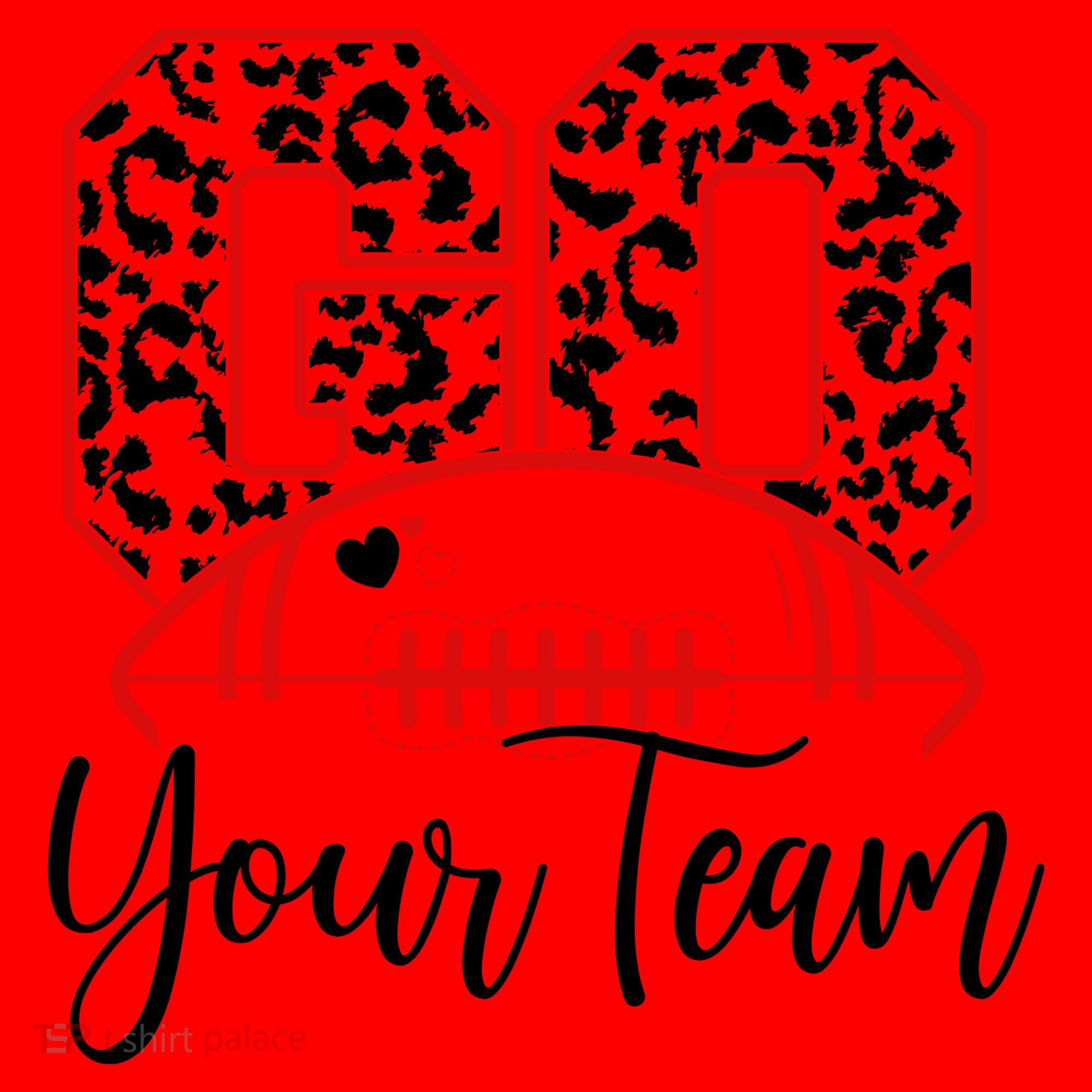 Go Football Custom Team Name Personalized Fan Santa Hat