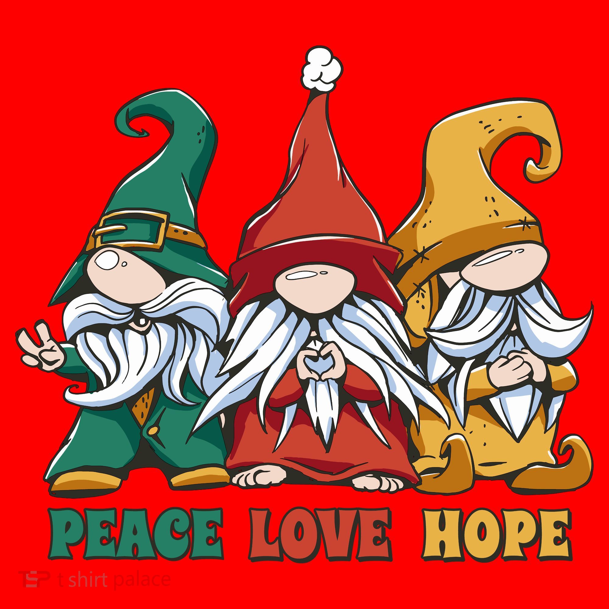 Gnome Fantasy Creatures Squad Santa Hat