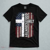 God Family Country Patriotic Christian Cross USA T-Shirt thumb 5
