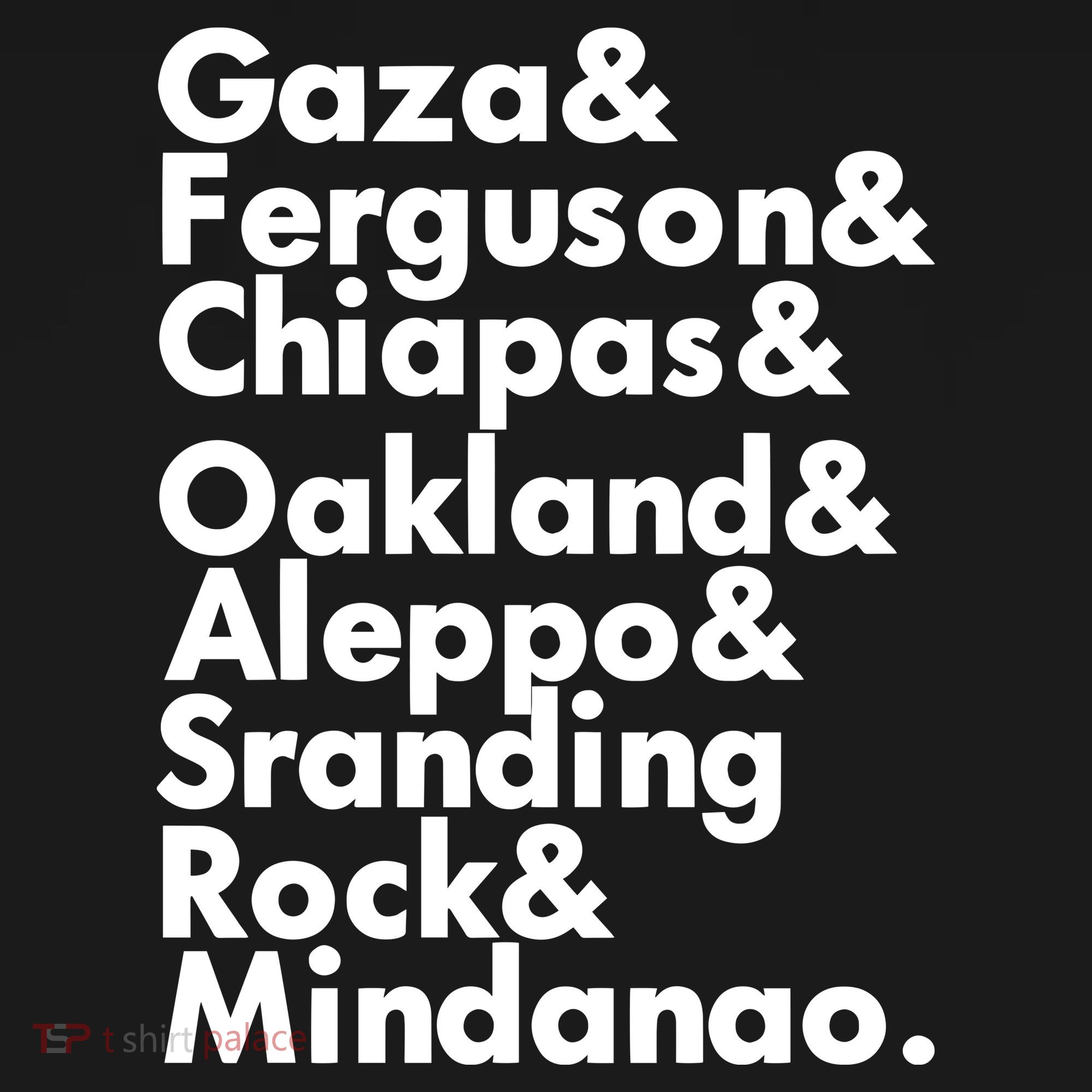 Gaza & Ferguson & Chiapas & Oakland & Aleppo USA-Made Doggie Bandana