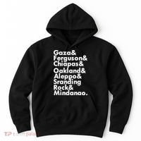 Gaza & Ferguson & Chiapas & Oakland & Aleppo Hoodie thumb 0