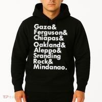 Gaza & Ferguson & Chiapas & Oakland & Aleppo Hoodie thumb 2