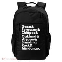 Gaza & Ferguson & Chiapas & Oakland & Aleppo Backpack thumb 0