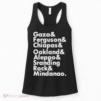 Gaza & Ferguson & Chiapas & Oakland & Aleppo Women's Tank Top thumb 0