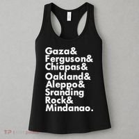 Gaza & Ferguson & Chiapas & Oakland & Aleppo Women's Tank Top thumb 3