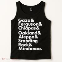 Gaza & Ferguson & Chiapas & Oakland & Aleppo Tank Top thumb 2