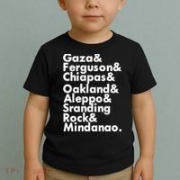 Gaza & Ferguson & Chiapas & Oakland & Aleppo Toddler T-Shirt thumb 2