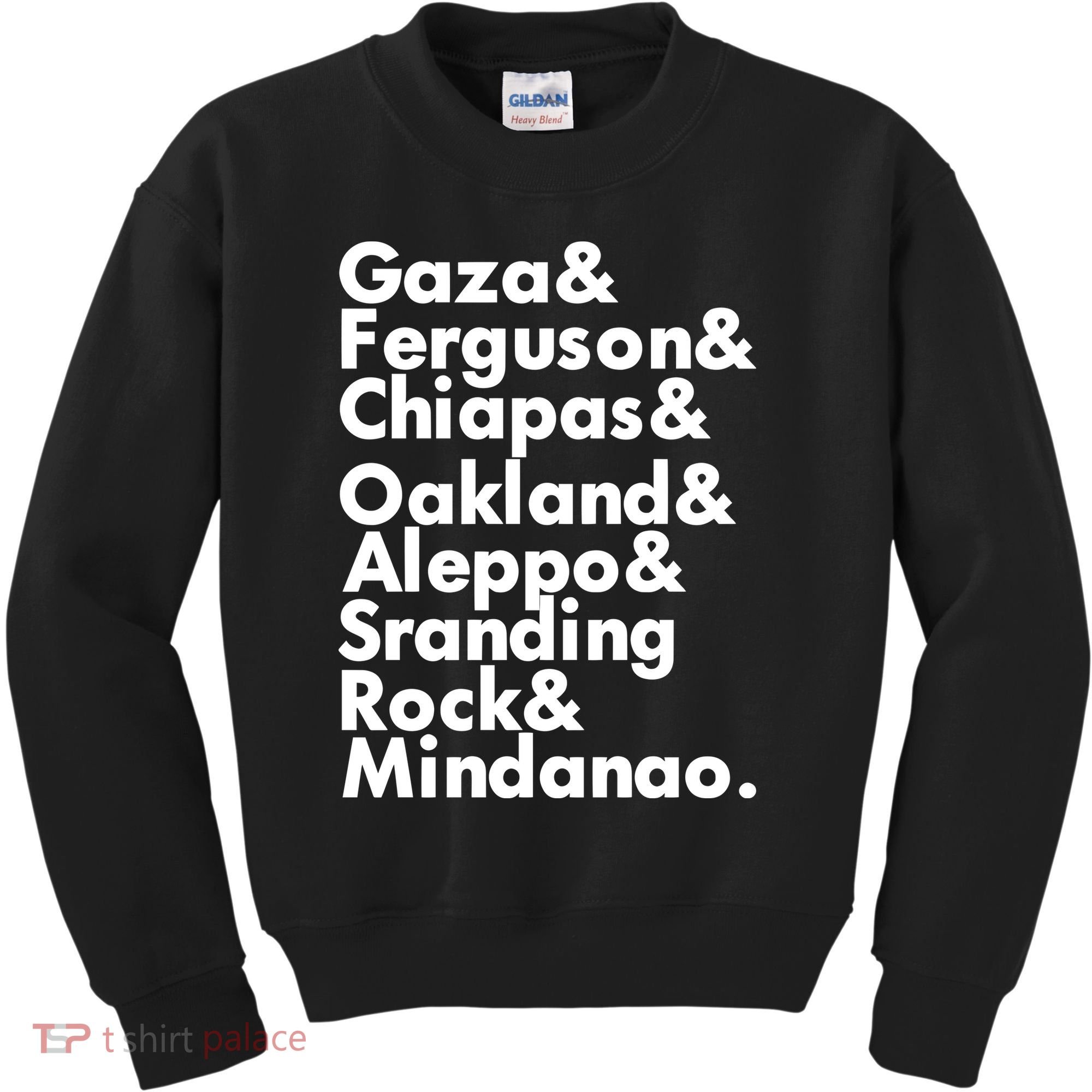 Gaza & Ferguson & Chiapas & Oakland & Aleppo Kids Sweatshirt