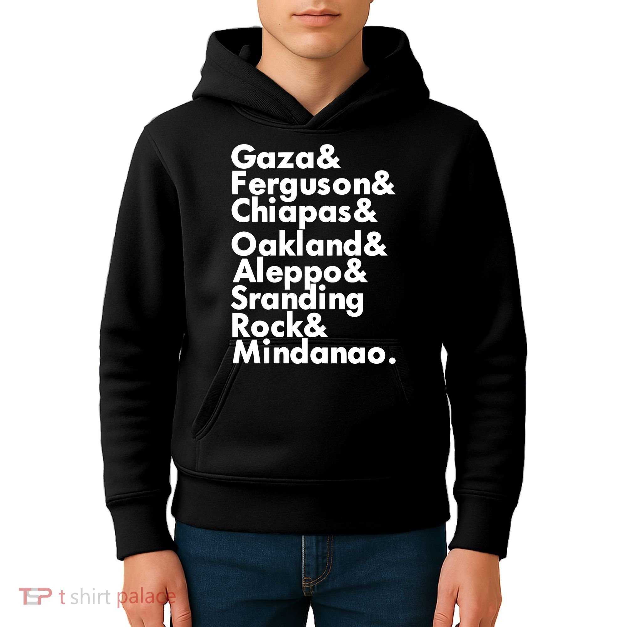Gaza & Ferguson & Chiapas & Oakland & Aleppo Kids Hoodie
