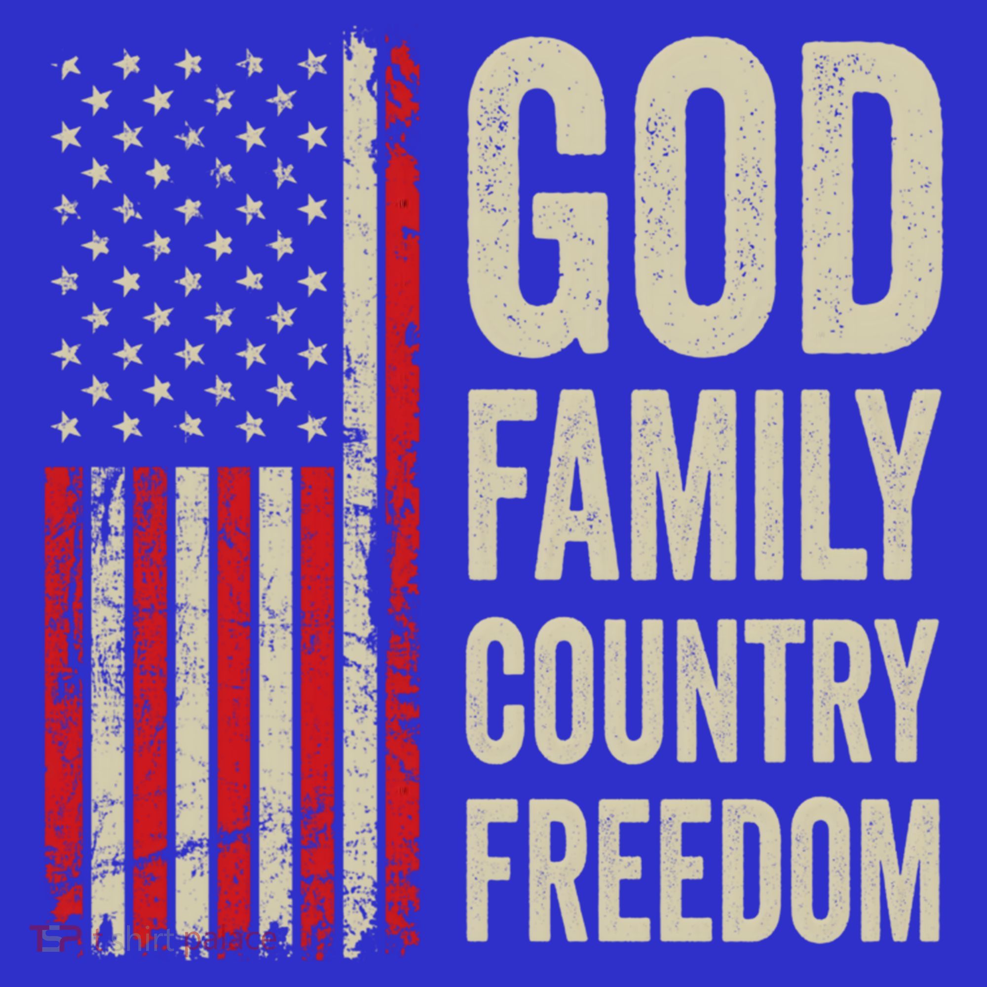 God Family Country Freedom Gift Patriotic Usa Flag Meaningful Gift Hoodie