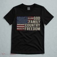God Family Country Freedom 4th July USA Flag Christian T-Shirt thumb 5