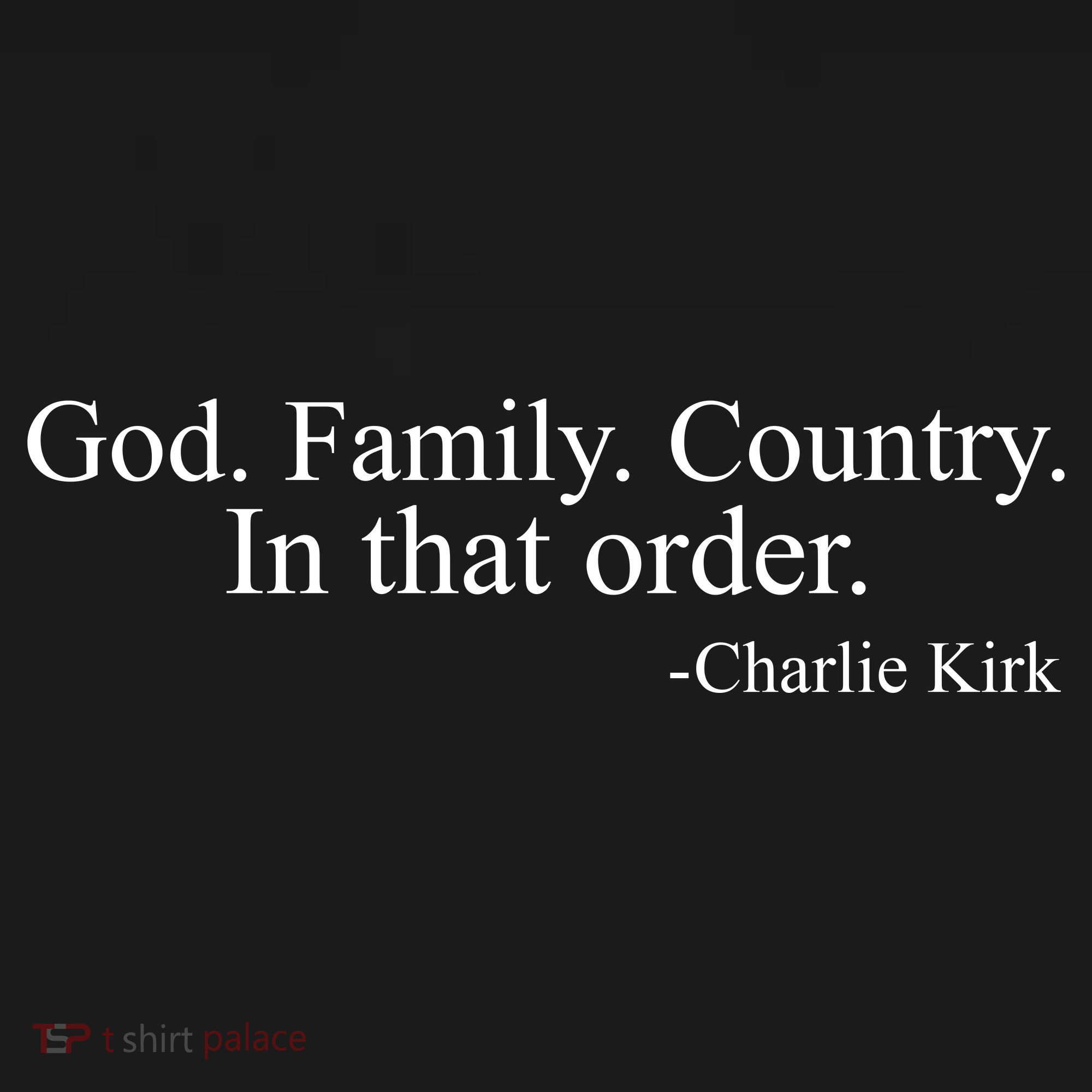 God Family Country In That Order Charlie Kirk Freedom Women's Hoodie