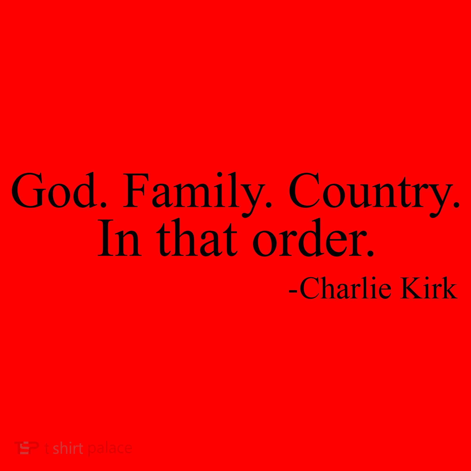 God Family Country In That Order Charlie Kirk Freedom Santa Hat
