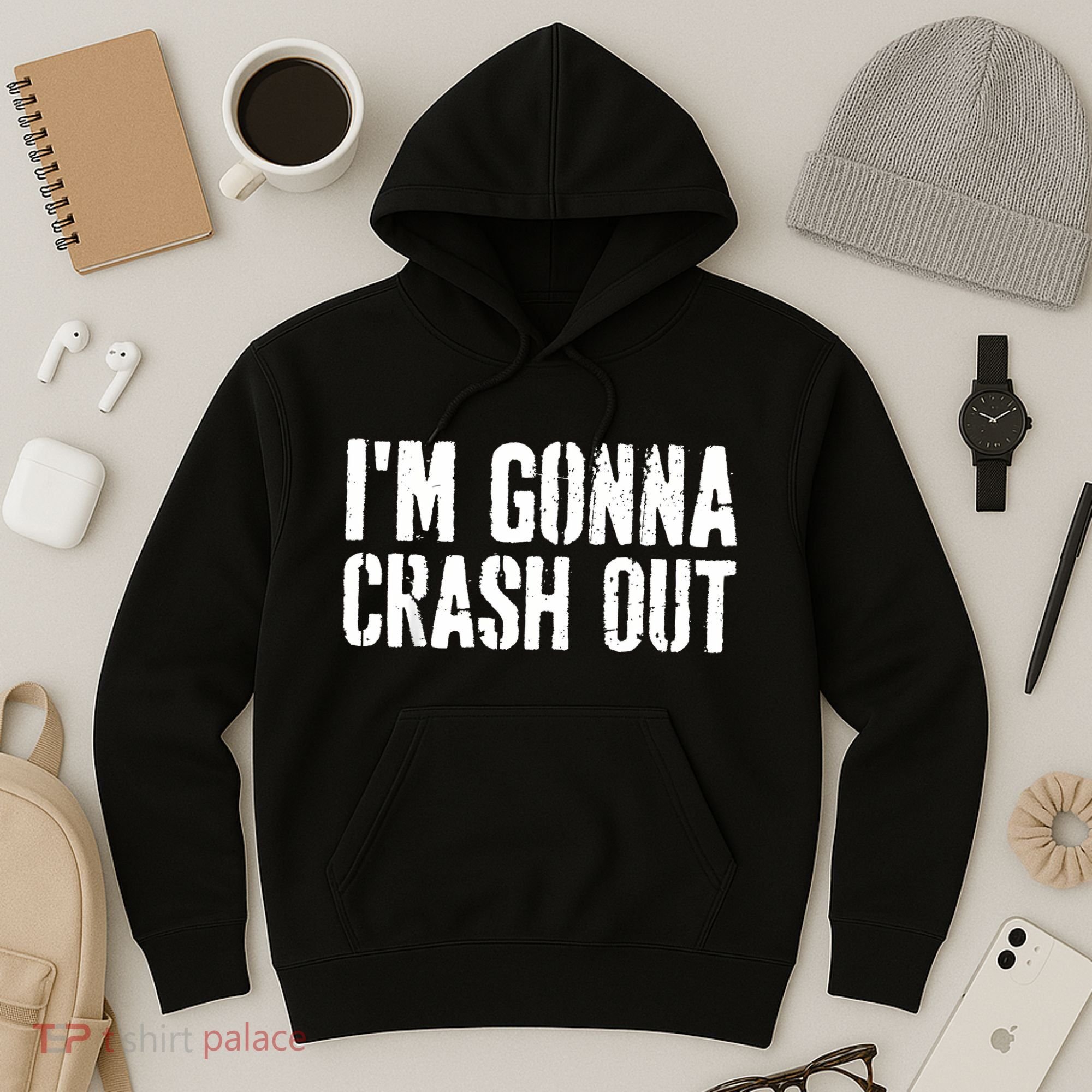 Grunge Funny Dank Meme IM Gonna Crash Out Hoodie