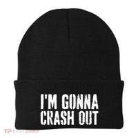 Grunge Funny Dank Meme IM Gonna Crash Out Beanie thumb 0