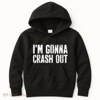 Grunge Funny Dank Meme IM Gonna Crash Out Kids Hoodie thumb 0
