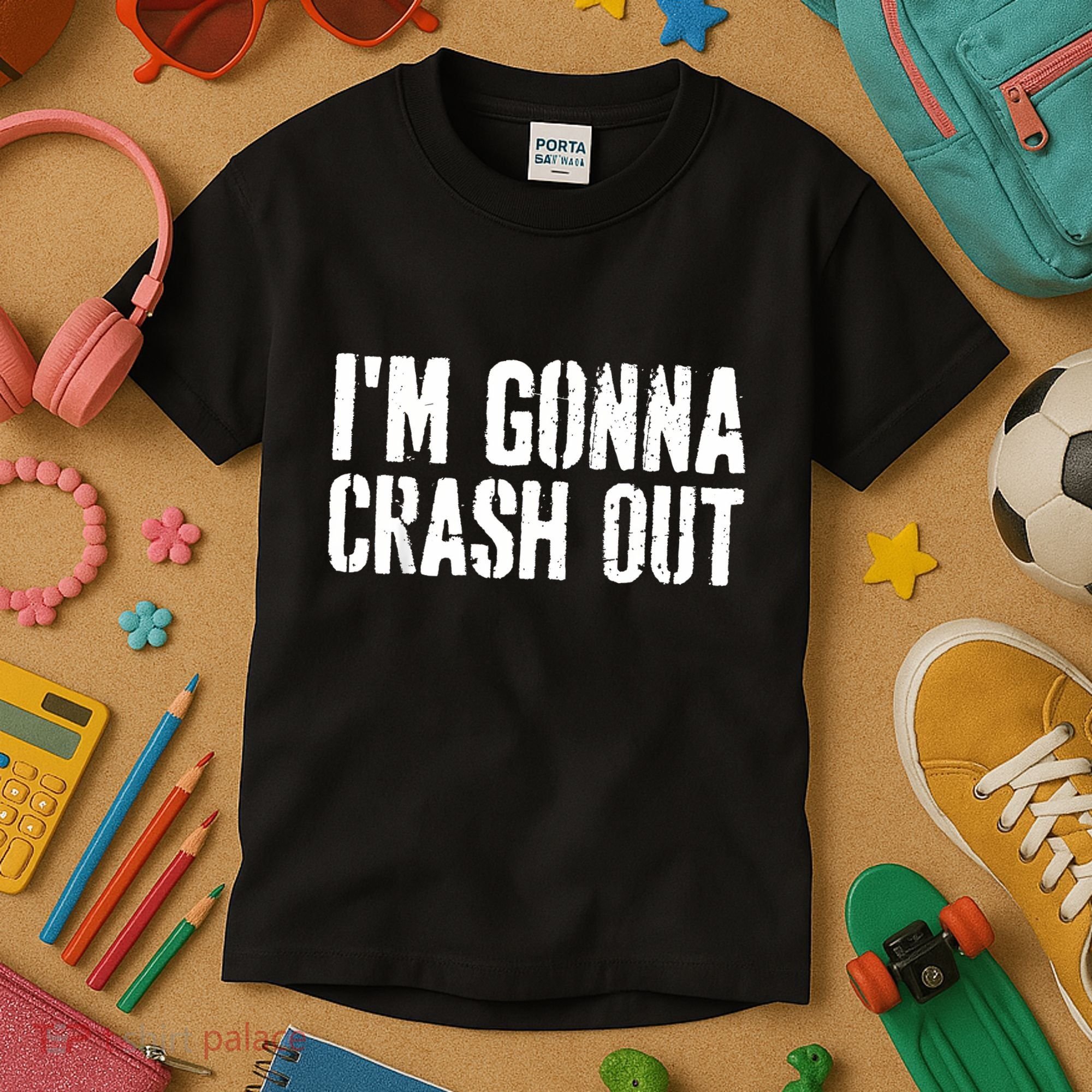 Grunge Funny Dank Meme IM Gonna Crash Out Kids T-Shirt