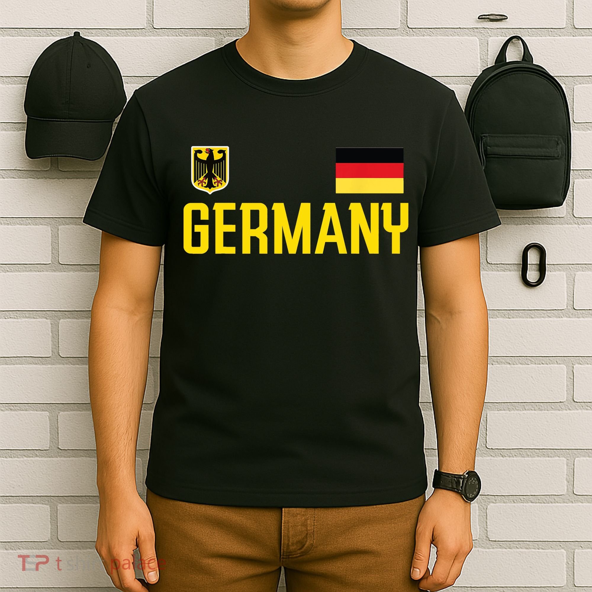 Germany Flag Deutschland Football Soccer Fan T-Shirt